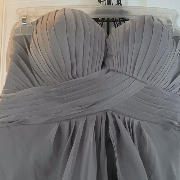 Grey/silver gown, size 10 - Picture 2 of 6